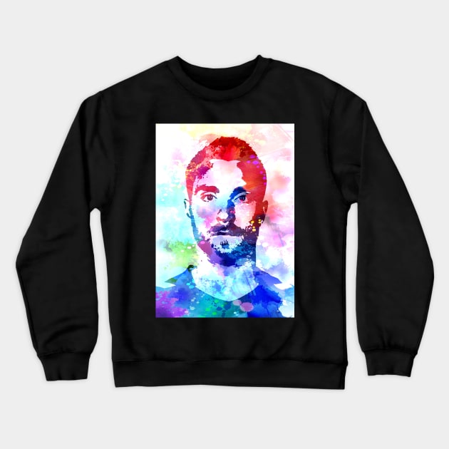 Eriksen Watercolor Crewneck Sweatshirt by Masdian Watercolor